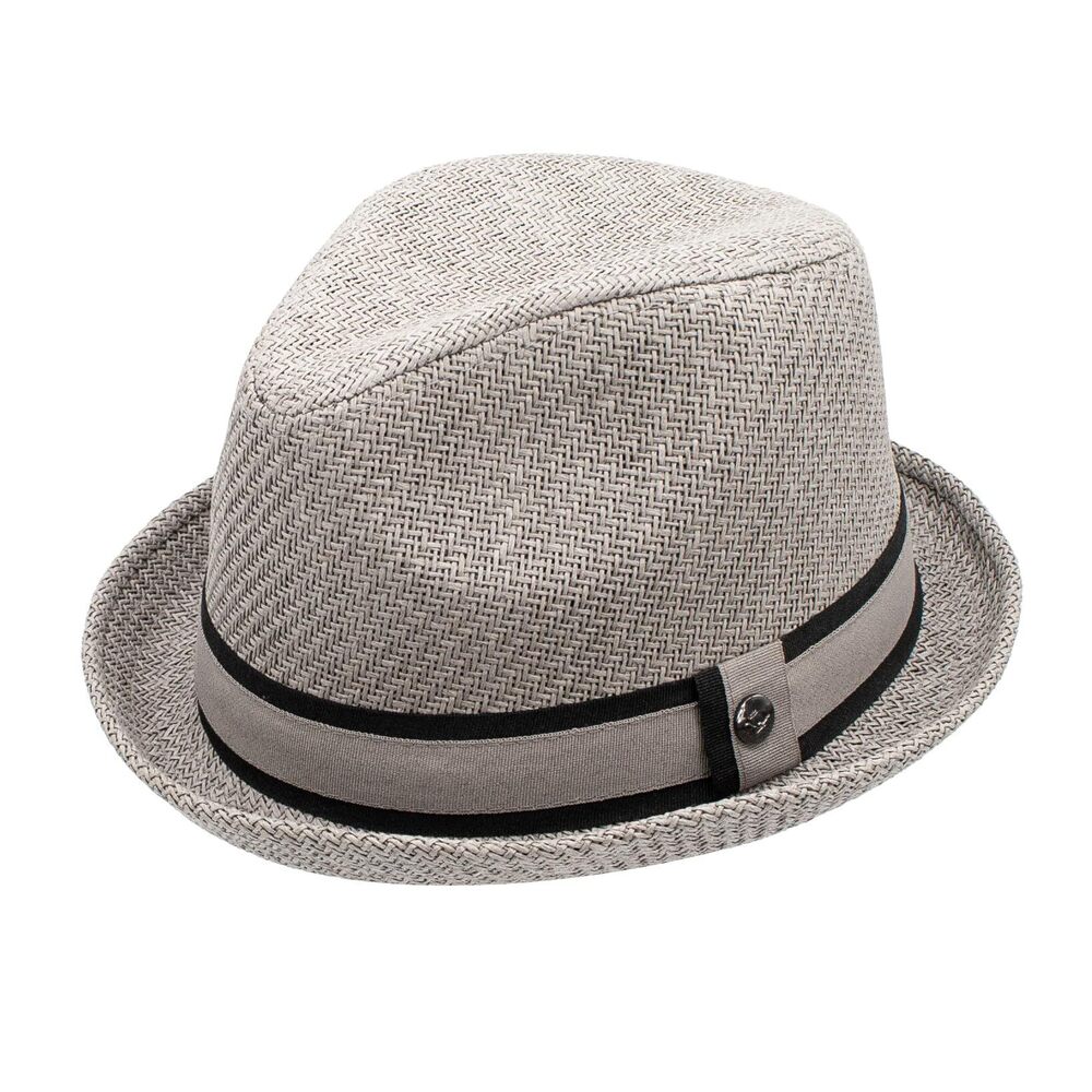 2223 Deppo Fedora Hat Silver